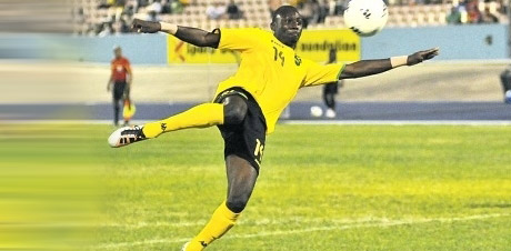JAMES... scored on senior Reggae Boyz debut against Cuba in February